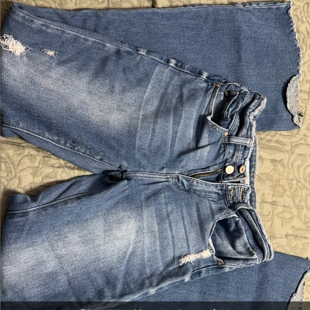 KanCan Women's Light Blue Flare Jeans